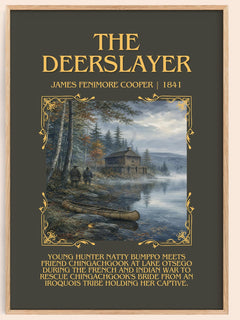 The Deerslayer Minimalist Book Poster by James Fenimore Cooper – image 1
