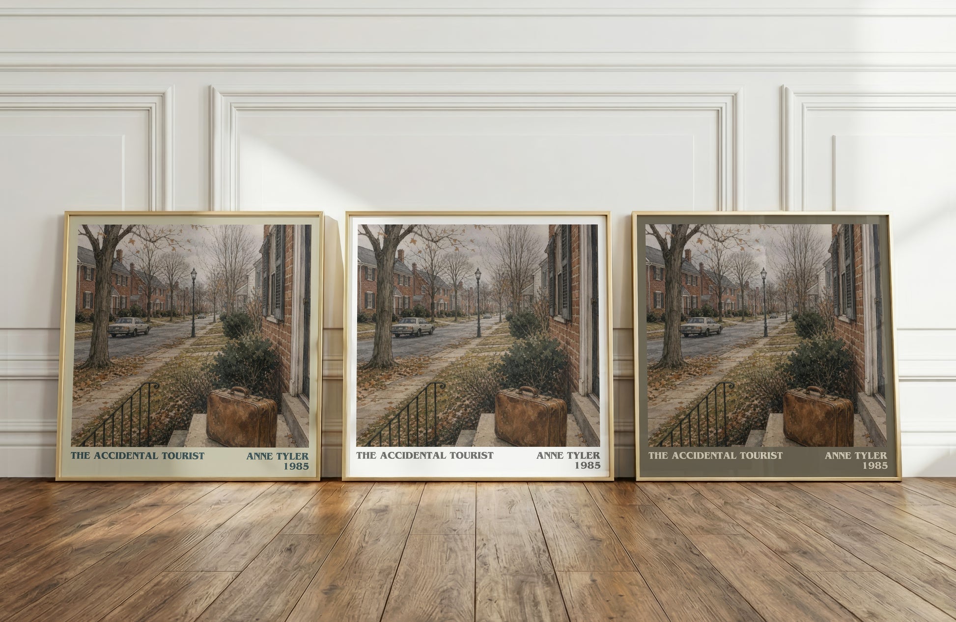 The Accidental Tourist literary art print colour and style options – Anne Tyler book art
