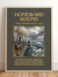 Homeward Bound Minimalist Book Poster by James Fenimore Cooper – image 2