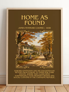Home As Found Minimalist Book Poster by James Fenimore Cooper – image 2