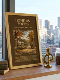 Home As Found Minimalist Book Poster by James Fenimore Cooper – image 3