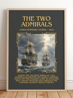 The Two Admirals Minimalist Book Poster by James Fenimore Cooper – image 2