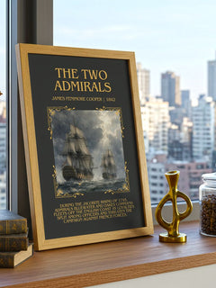 The Two Admirals Minimalist Book Poster by James Fenimore Cooper – image 3