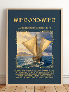 Wing-And-Wing Minimalist Book Poster by James Fenimore Cooper – image 2