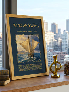 Wing-And-Wing Minimalist Book Poster by James Fenimore Cooper – image 3