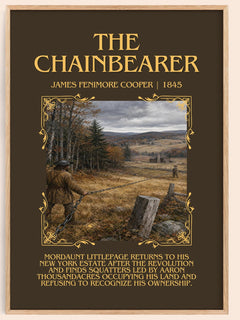 The Chainbearer Minimalist Book Poster by James Fenimore Cooper – image 1