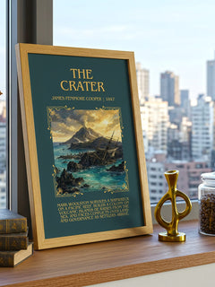 The Crater Minimalist Book Poster by James Fenimore Cooper – image 3