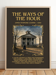 The Ways Of The Hour Minimalist Book Poster by James Fenimore Cooper – image 2