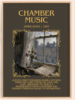 Chamber Music Minimalist Book Poster by James Joyce – image 1