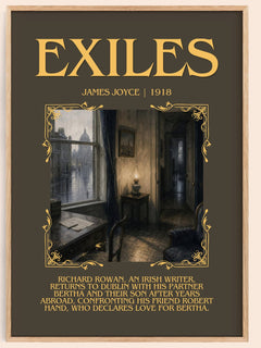 Exiles Minimalist Book Poster by James Joyce – image 1