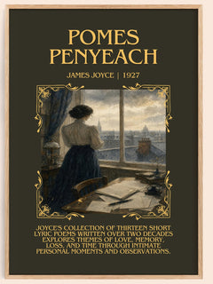 Pomes Penyeach Minimalist Book Poster by James Joyce – image 1