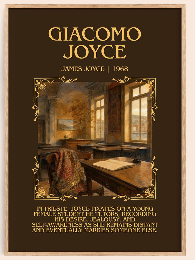 Giacomo Joyce Minimalist Book Poster by James Joyce