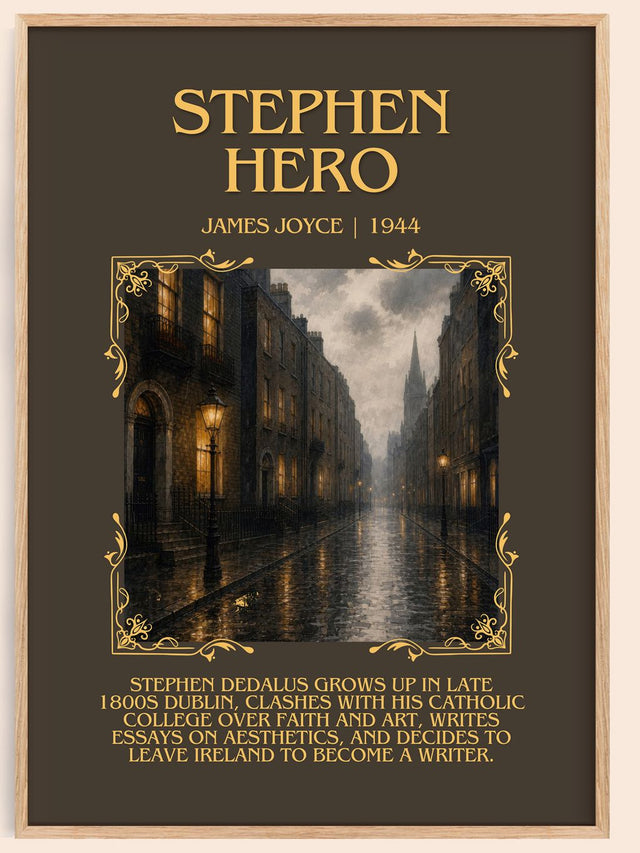 Stephen Hero Minimalist Book Poster by James Joyce
