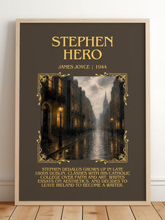 Stephen Hero Minimalist Book Poster by James Joyce – image 2
