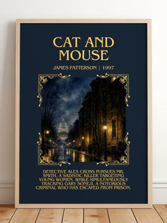 Cat And Mouse Minimalist Book Poster by James Patterson – image 2