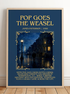 Pop Goes The Weasel Minimalist Book Poster by James Patterson – image 2