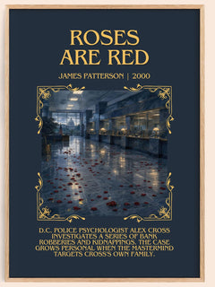 Roses Are Red Minimalist Book Poster by James Patterson – image 1