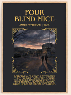 Four Blind Mice Minimalist Book Poster by James Patterson – image 1