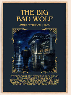 The Big Bad Wolf Minimalist Book Poster by James Patterson – image 1