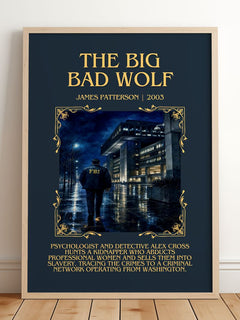 The Big Bad Wolf Minimalist Book Poster by James Patterson – image 2
