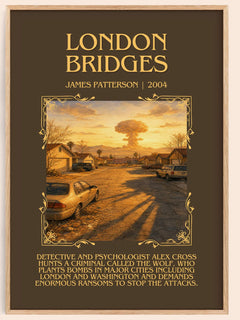 London Bridges Minimalist Book Poster by James Patterson – image 1