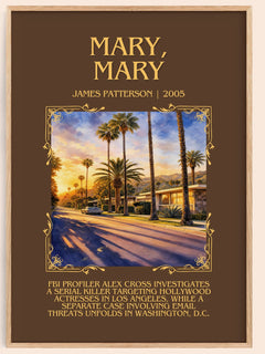 Mary, Mary Minimalist Book Poster by James Patterson – image 1