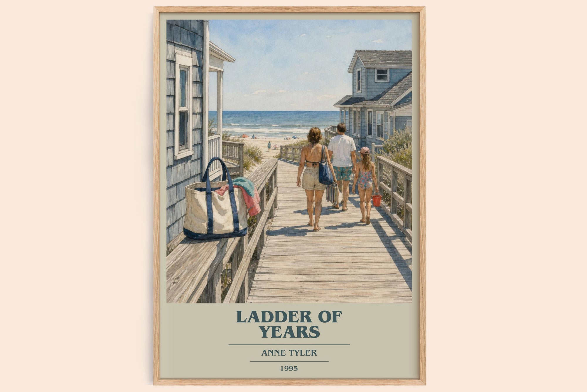 Ladder Of Years book cover book poster by Anne Tyler – framed literary art print