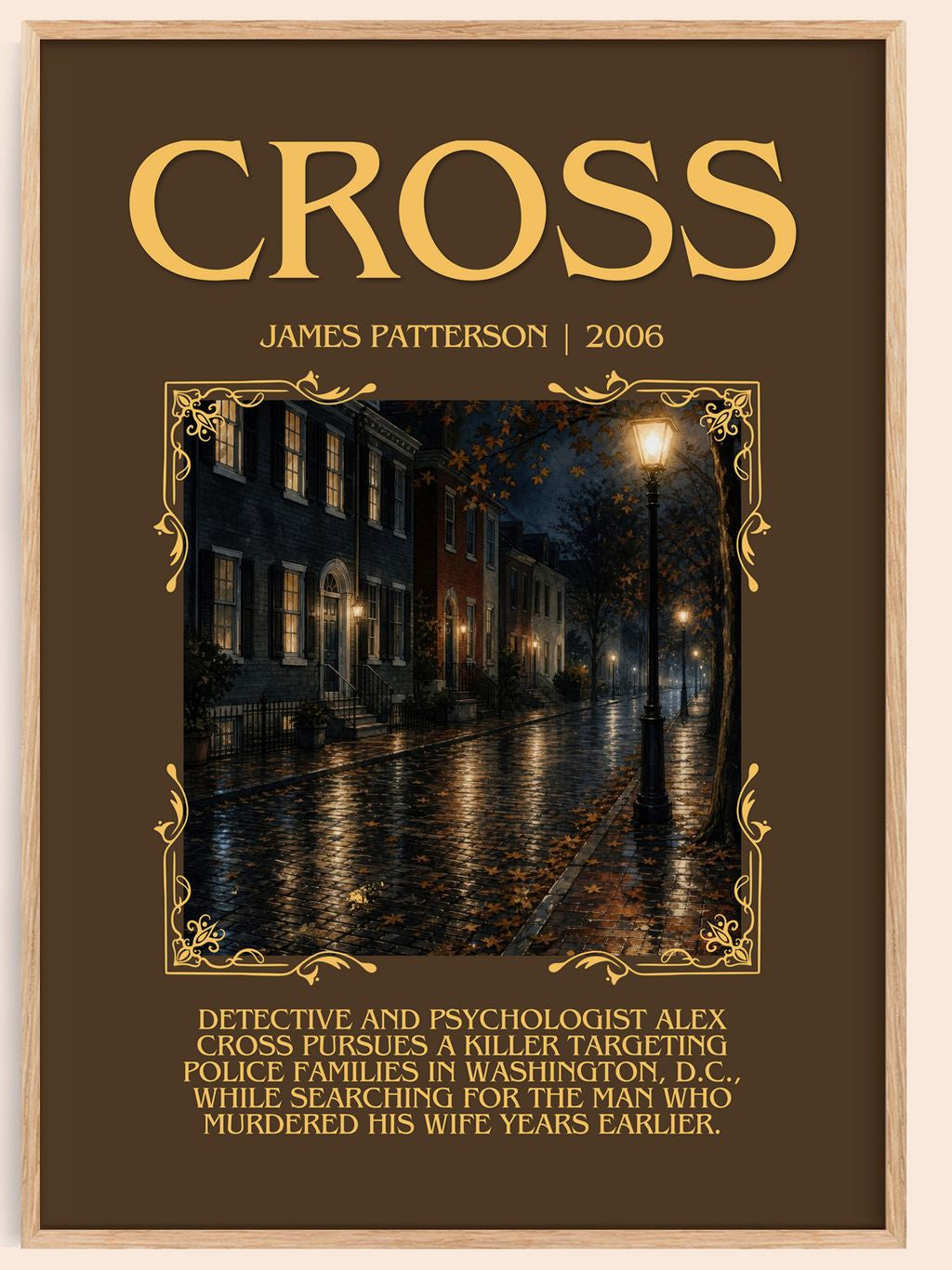 Cross Minimalist Book Poster by James Patterson – book poster