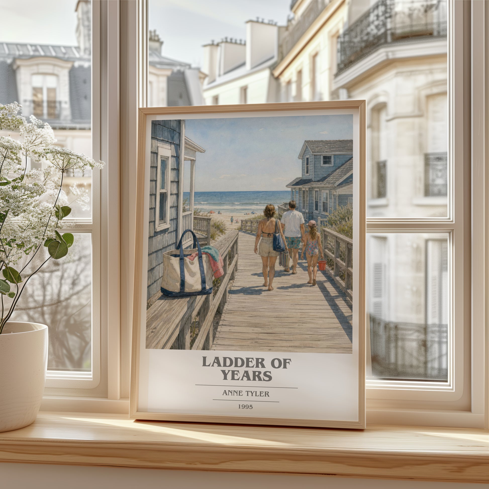 Ladder Of Years book cover poster colour and style options – Anne Tyler book art