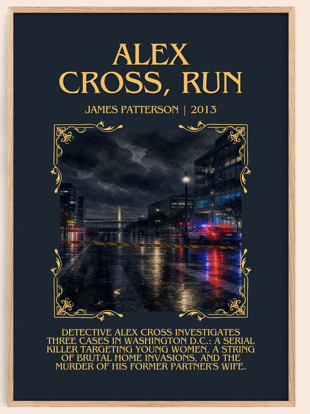 Alex Cross, Run Minimalist Book Poster by James Patterson