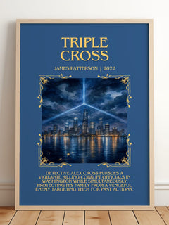 Triple Cross Minimalist Book Poster by James Patterson – image 2