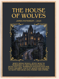 The House Of Wolves Minimalist Book Poster by James Patterson – image 1