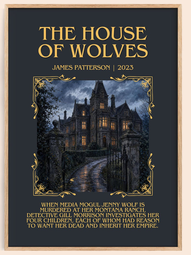 The House Of Wolves Minimalist Book Poster by James Patterson