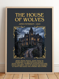The House Of Wolves Minimalist Book Poster by James Patterson – image 2