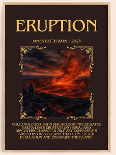 Eruption Minimalist Book Poster by James Patterson – image 1