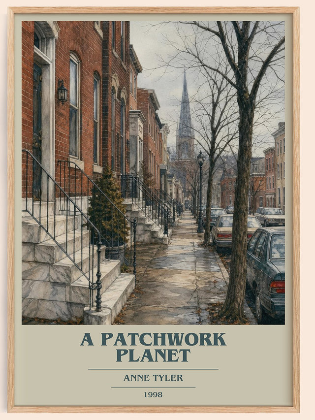 A Patchwork Planet Book Cover Poster by Anne Tyler