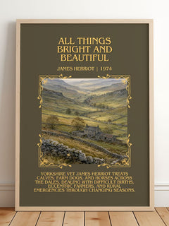 All Things Bright And Beautiful Minimalist Book Poster by J. Herriot – image 2