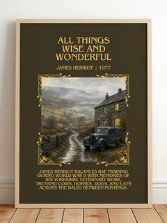All Things Wise And Wonderful Minimalist Book Poster by James Herriot – image 2