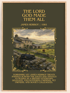 The Lord God Made Them All Minimalist Book Poster by James Herriot – image 1