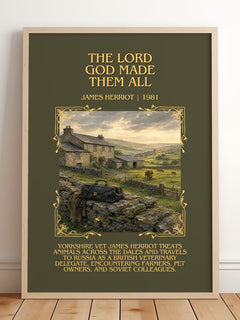 The Lord God Made Them All Minimalist Book Poster by James Herriot – image 2