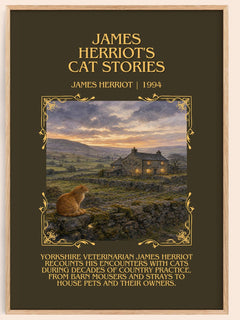 James Herriot'S Cat Stories Minimalist Book Poster by James Herriot – image 1