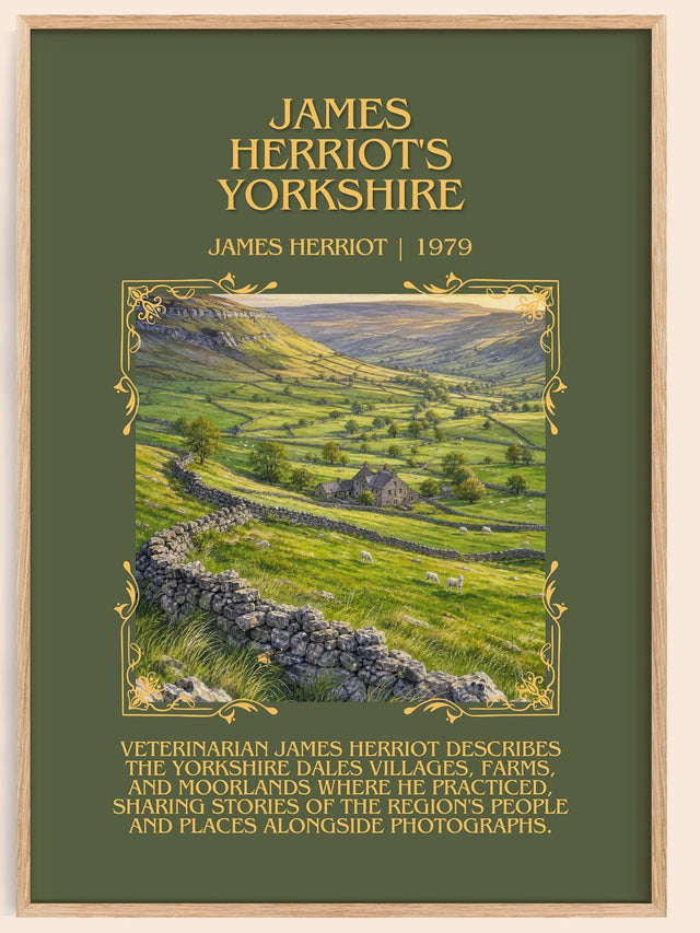 James Herriot'S Yorkshire Minimalist Book Poster by James Herriot