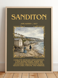 Sanditon Minimalist Book Poster by Jane Austen – image 2