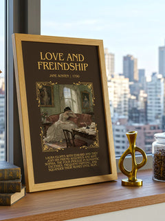 Love And Freindship Minimalist Book Poster by Jane Austen – image 3