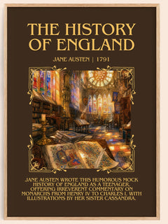 The History Of England Minimalist Book Poster by Jane Austen – image 1