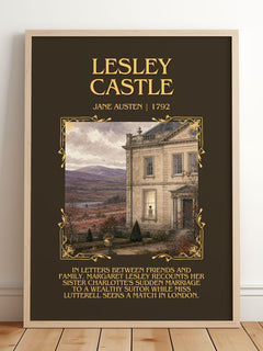 Lesley Castle Minimalist Book Poster by Jane Austen – image 2