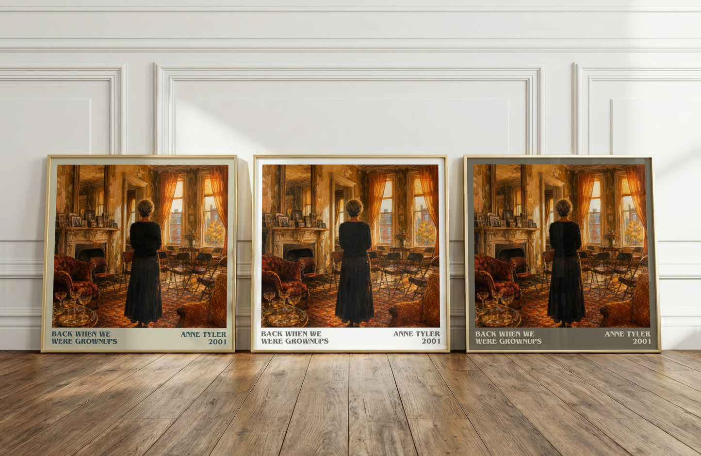 Back When We Were Grownups literary art print colour and style options – Anne Tyler book art