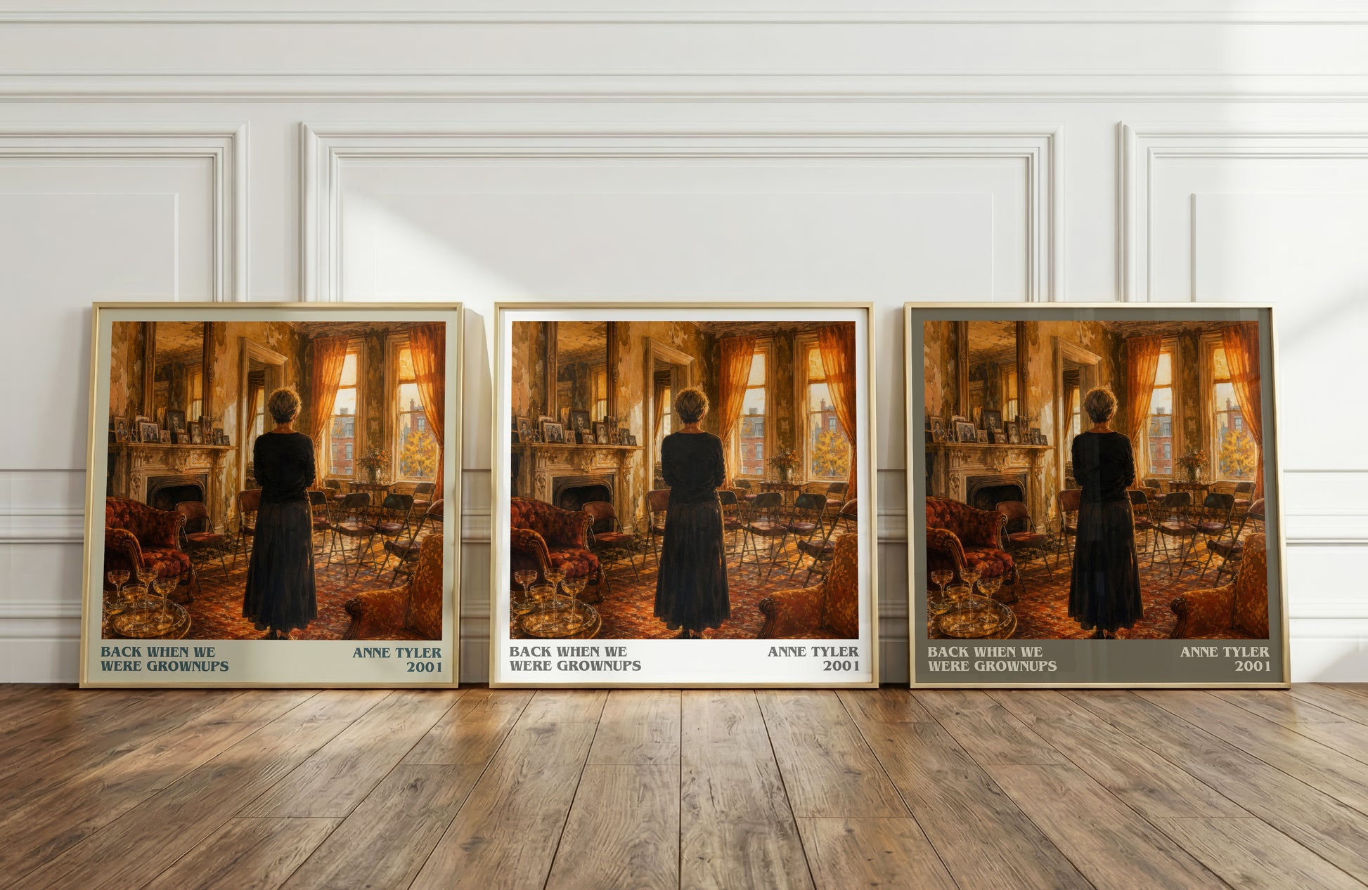 Back When We Were Grownups literary art print colour and style options – Anne Tyler book art