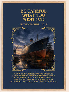 Be Careful What You Wish For Minimalist Book Poster by Jeffrey Archer – image 1