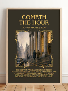 Cometh The Hour Minimalist Book Poster by Jeffrey Archer – image 2